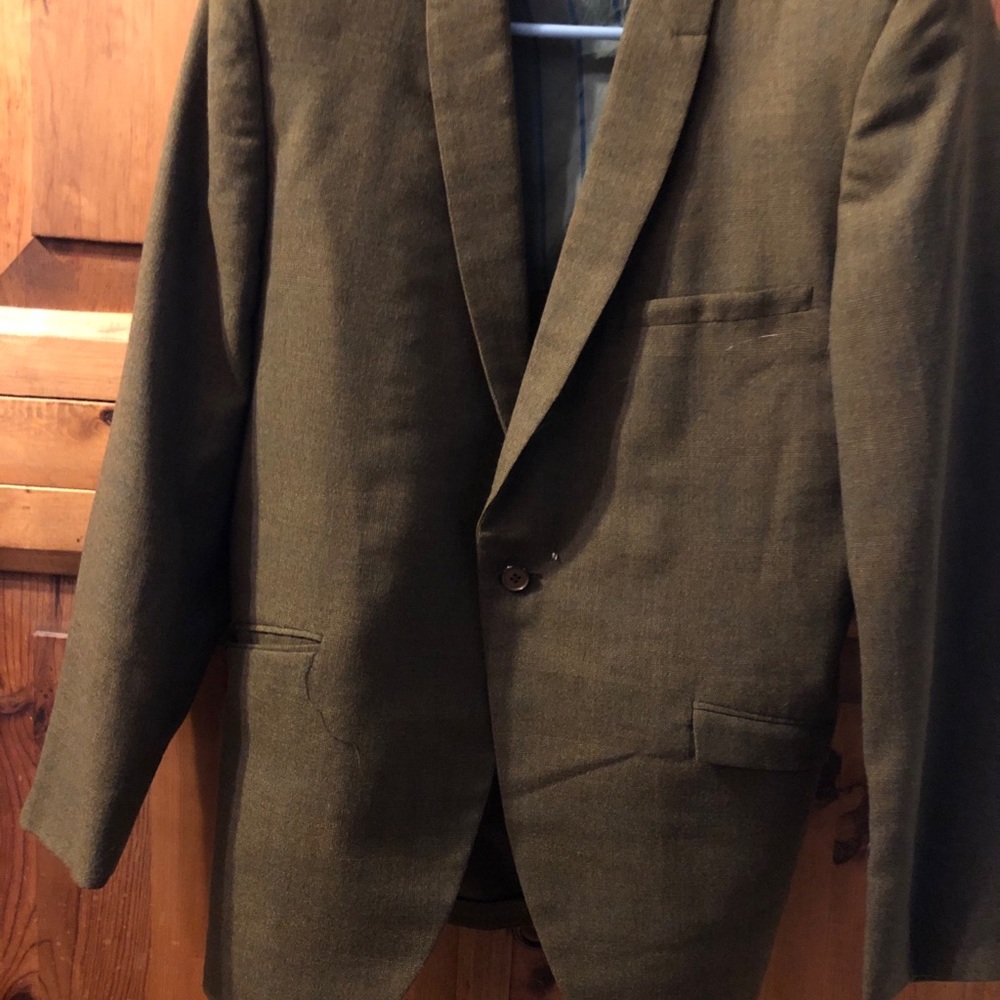 SUITS!! Vintage 1960s Very Trendy Checked Plaid Suit Rare Authentic